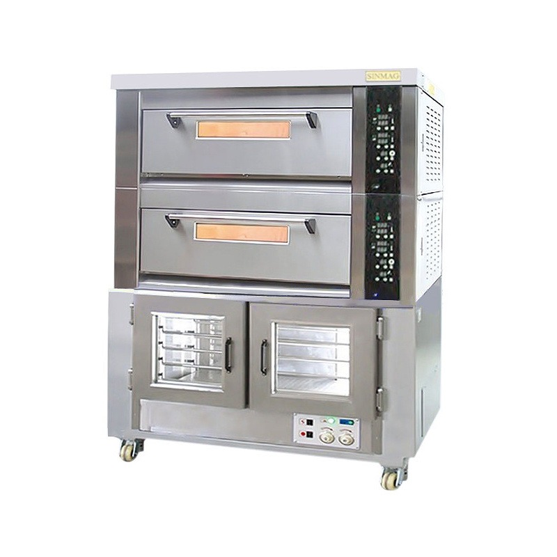 新乡 SINMAG无锡新麦组合炉二层四盘电烤箱10盘醒发箱SM52210F烘炉