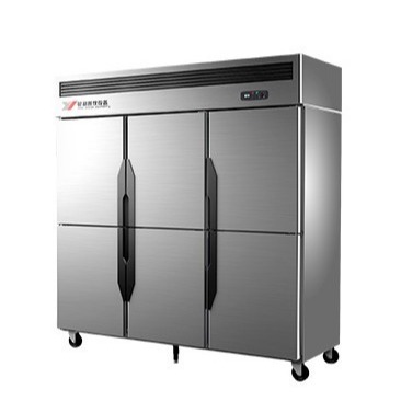银都商用冰箱 JBL0562六门双温冰箱 不锈钢冷藏冷冰柜