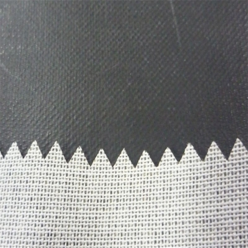 橡胶面料 涤纶氯丁橡胶布 0.42mm黑色橡胶雨衣布
