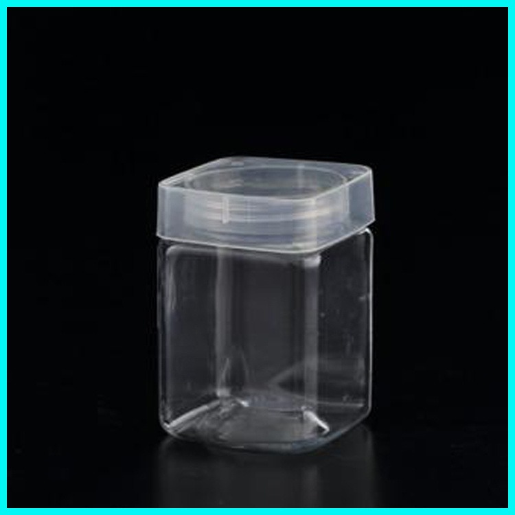 500g透明塑料食品罐 博傲塑料 坚果食品塑料瓶 PET塑料瓶