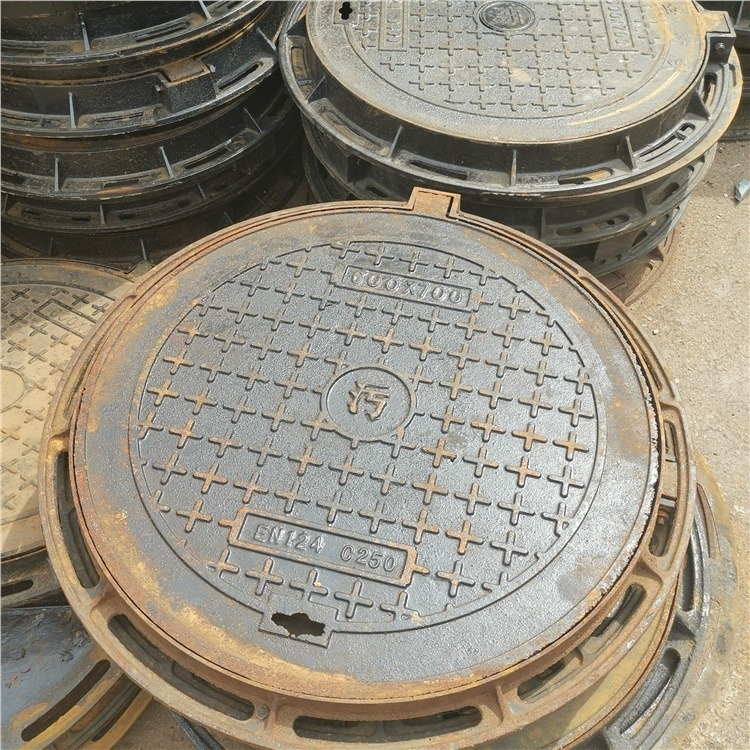方形污水井盖 800*1000 污水沟通用 A15过行人 宜宾球墨五防铸铁盖板