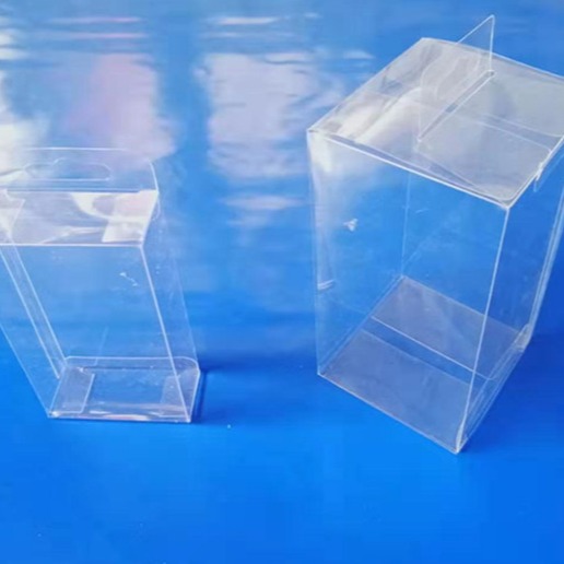透明盒可折叠pvc自动勾底盒pet透明包装盒日用品包装盒 供应济南图片