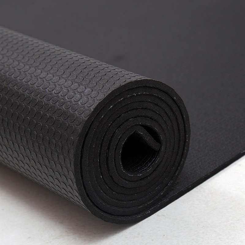 高密度瑜伽垫 高密度健身垫 健身垫 加密橡胶瑜伽垫 黑垫 MILU 厂家供应图片
