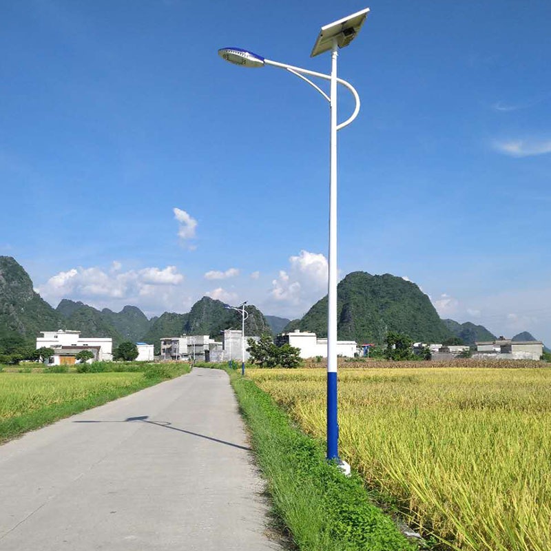 6米8米30W新农村单臂led感应太阳能路灯新款户外工程道路灯