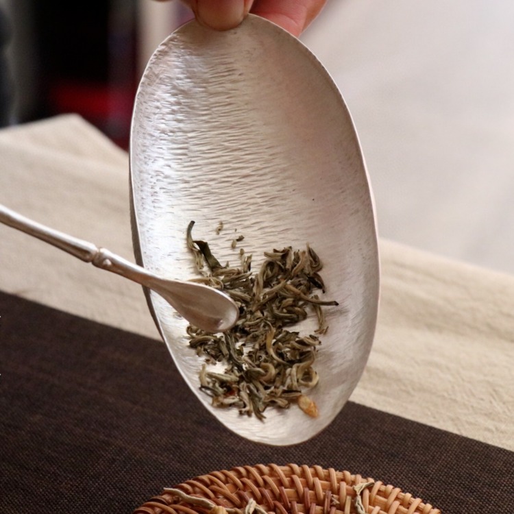 纯银茶铲茶则批发 S999茶具配件 银茶勺 银茶则 银茶铲价格图片