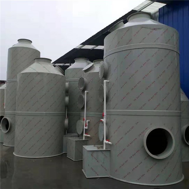 废气处理设备PP喷淋塔 工业酸雾洗涤塔 耐腐蚀PP材质生物喷淋塔
