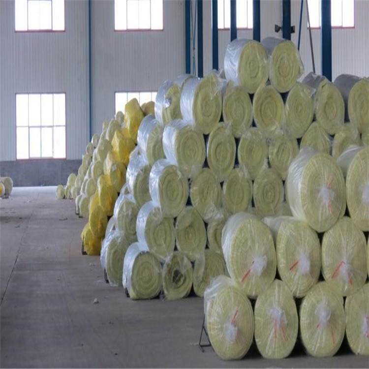 新正厂家供应 阻燃隔热玻璃棉毡带铝箔 离心玻璃棉卷毡 大棚玻璃棉毡