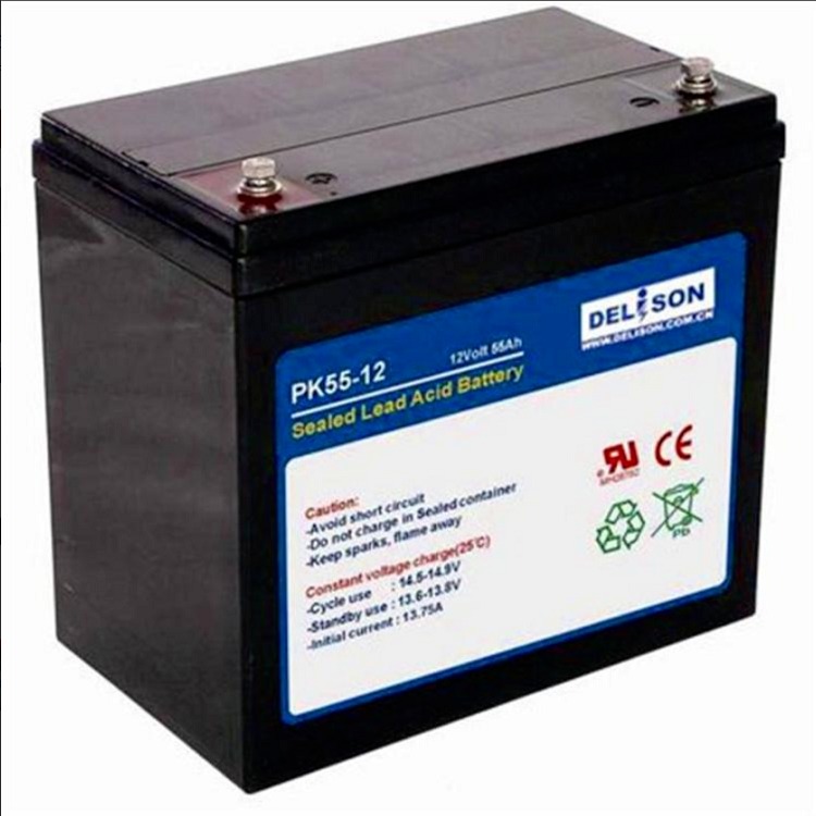 德利森蓄电池PK55-12 德利森铅酸蓄电池12V55AH直流屏UPS配套电源图片