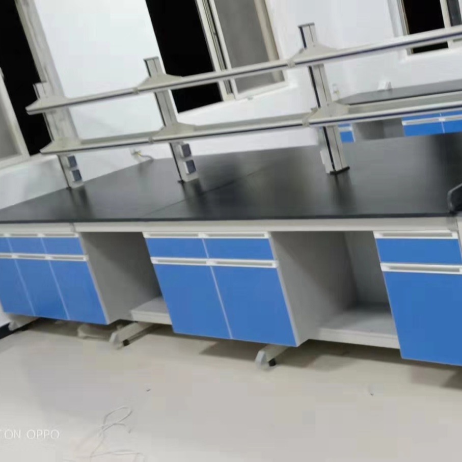 山东业创药品检测实验室实验台钢木实验台边台实验室台柜支持定制