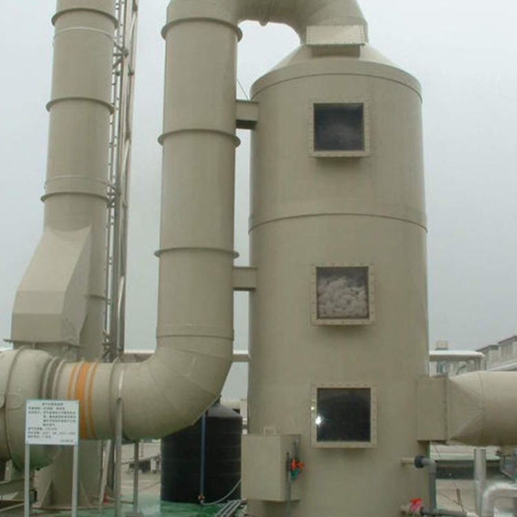 1 工业废气处理喷淋塔 水喷淋塔 气旋混动喷淋塔 化工厂用酸雾净化器喷淋塔 博森环保