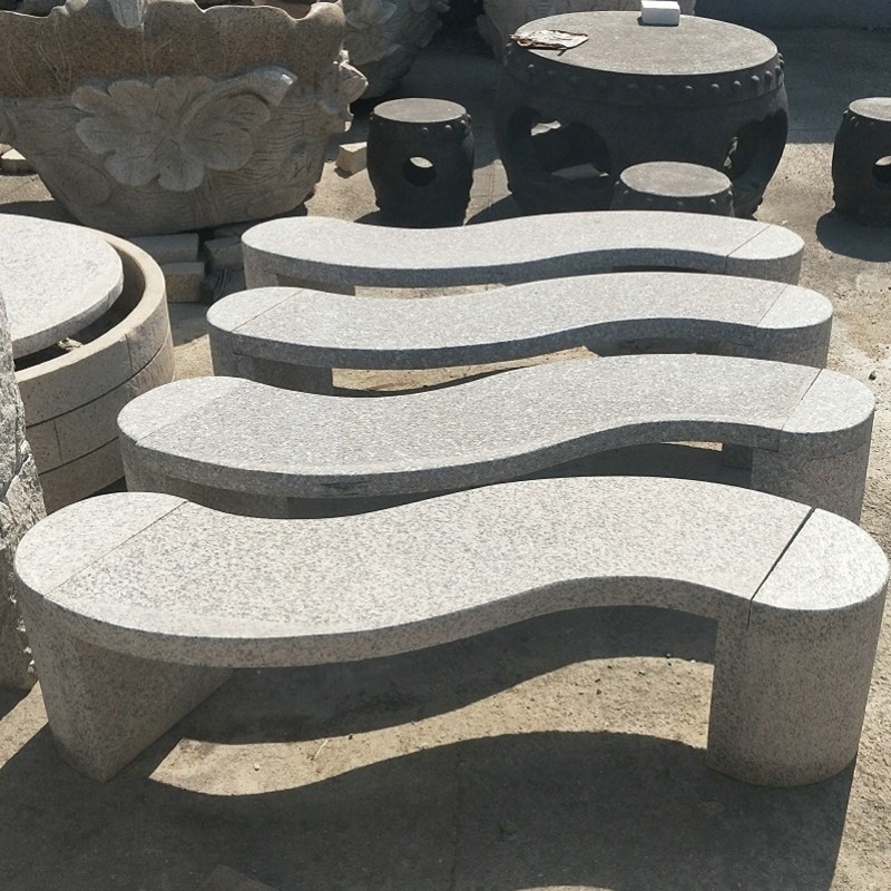厂家批发石头长条凳 公园小区坐凳 花岗岩石头椅子 商业街整石坐凳