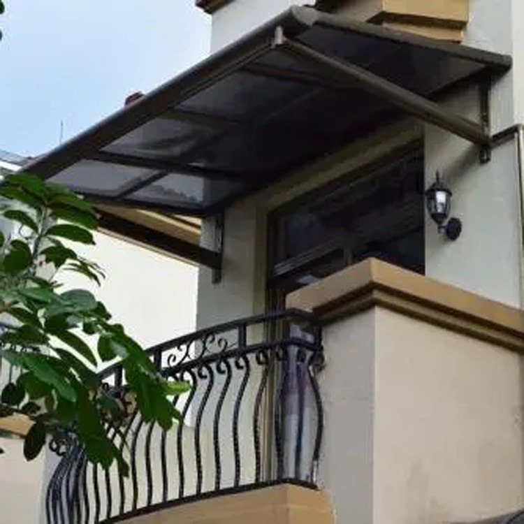 户外窗棚露台棚阳光棚 别墅庭院铝合金雨棚 耐力板遮雨棚 家用户外铝合金停雨棚