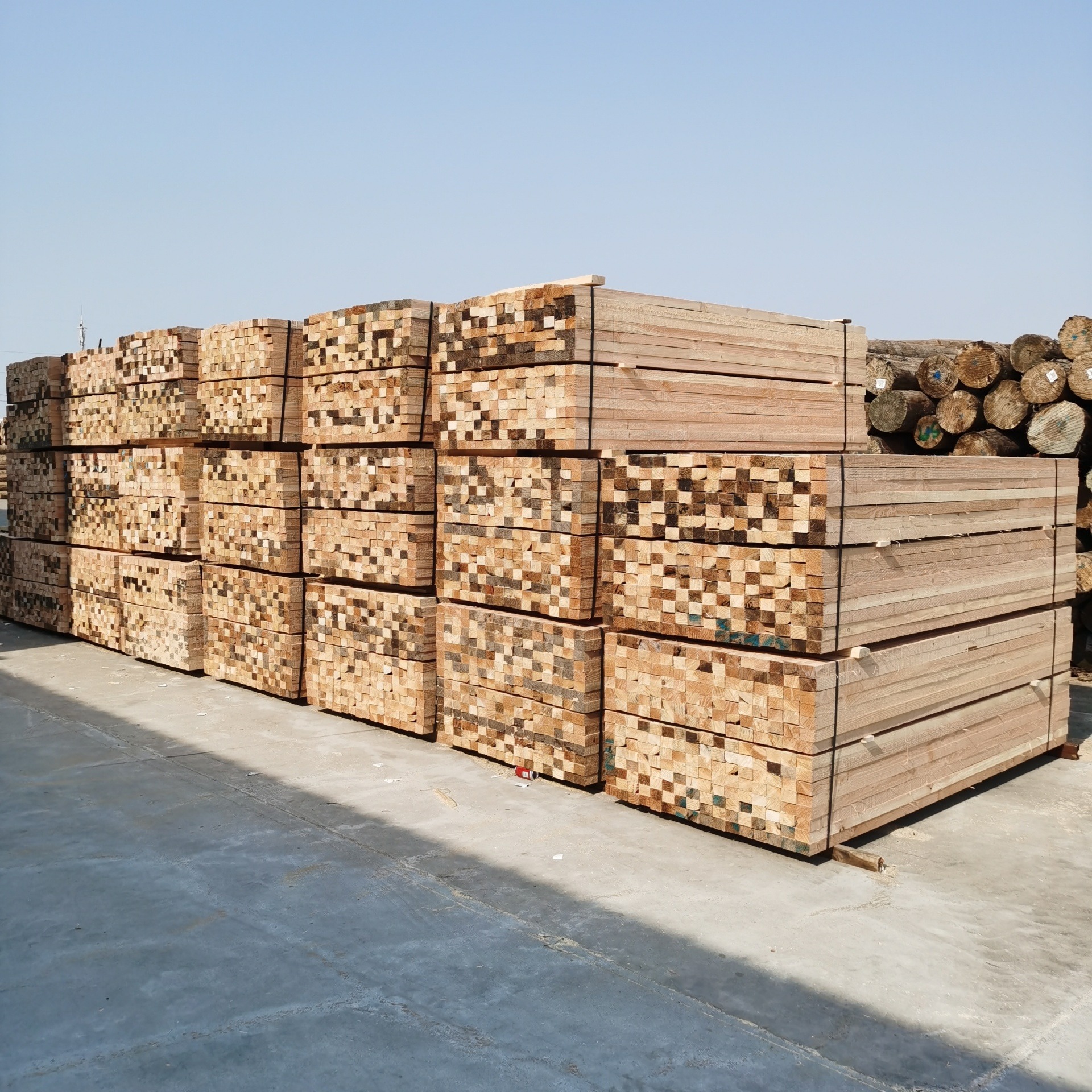 万家木业 模板方木价格 铁杉木方 建筑木方模板厂