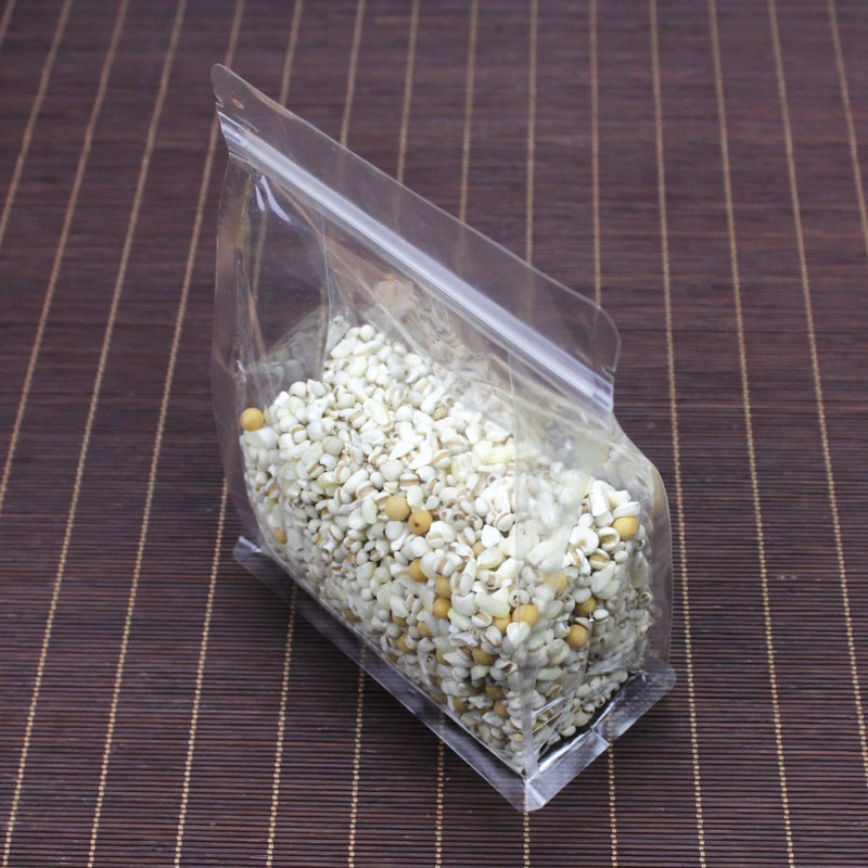 磨砂透明八边封包装袋自封口袋八边封自立袋坚果杂粮休闲食品包装袋