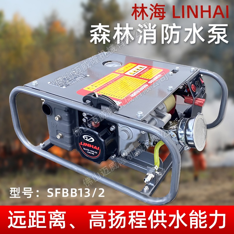 LINHAI林海SFBB13/2水泵森林消防灭火水泵双极离心水冷泵自吸式高压高扬程抽水机