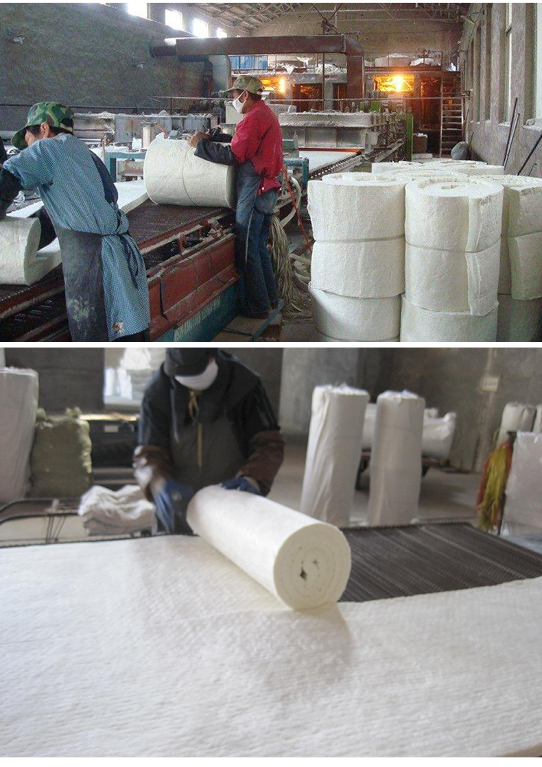 防火硅酸铝保温棉 铝箔硅酸铝针刺毯 管道用硅酸铝陶瓷纤维毯示例图16
