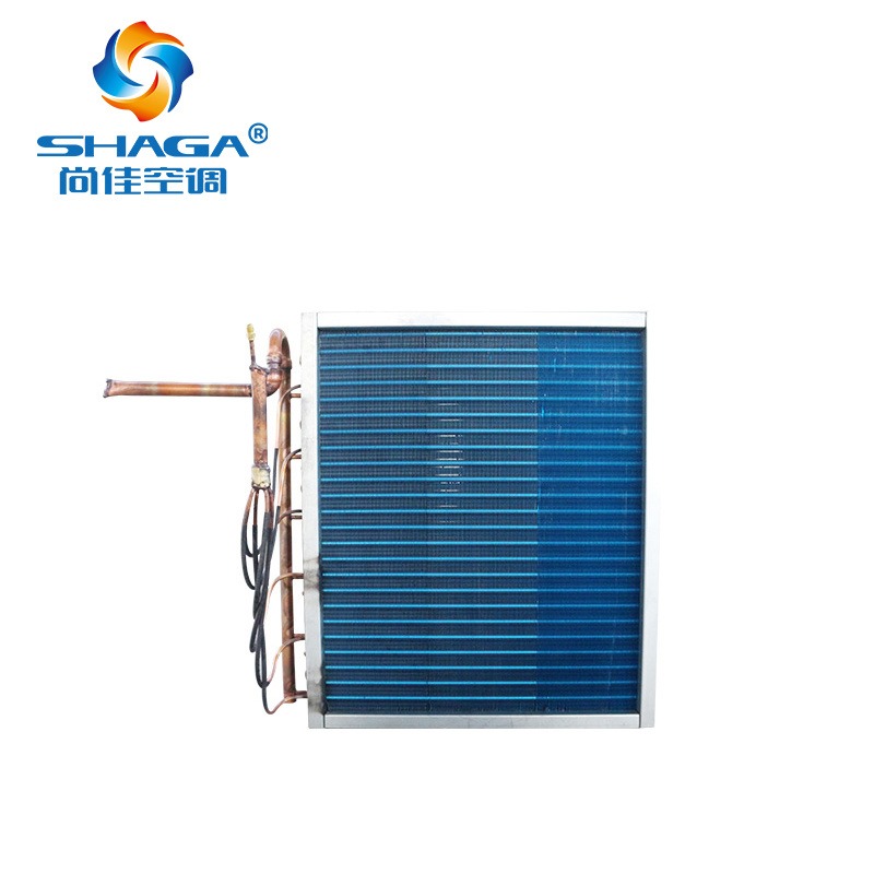 冷却器制作 江苏尚佳水铝箔蓝色表冷器 钢管散热器