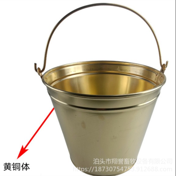 纯铜消防桶半圆 壁挂式消防桶 铜桶铜油桶铜水桶轩盈环保图片