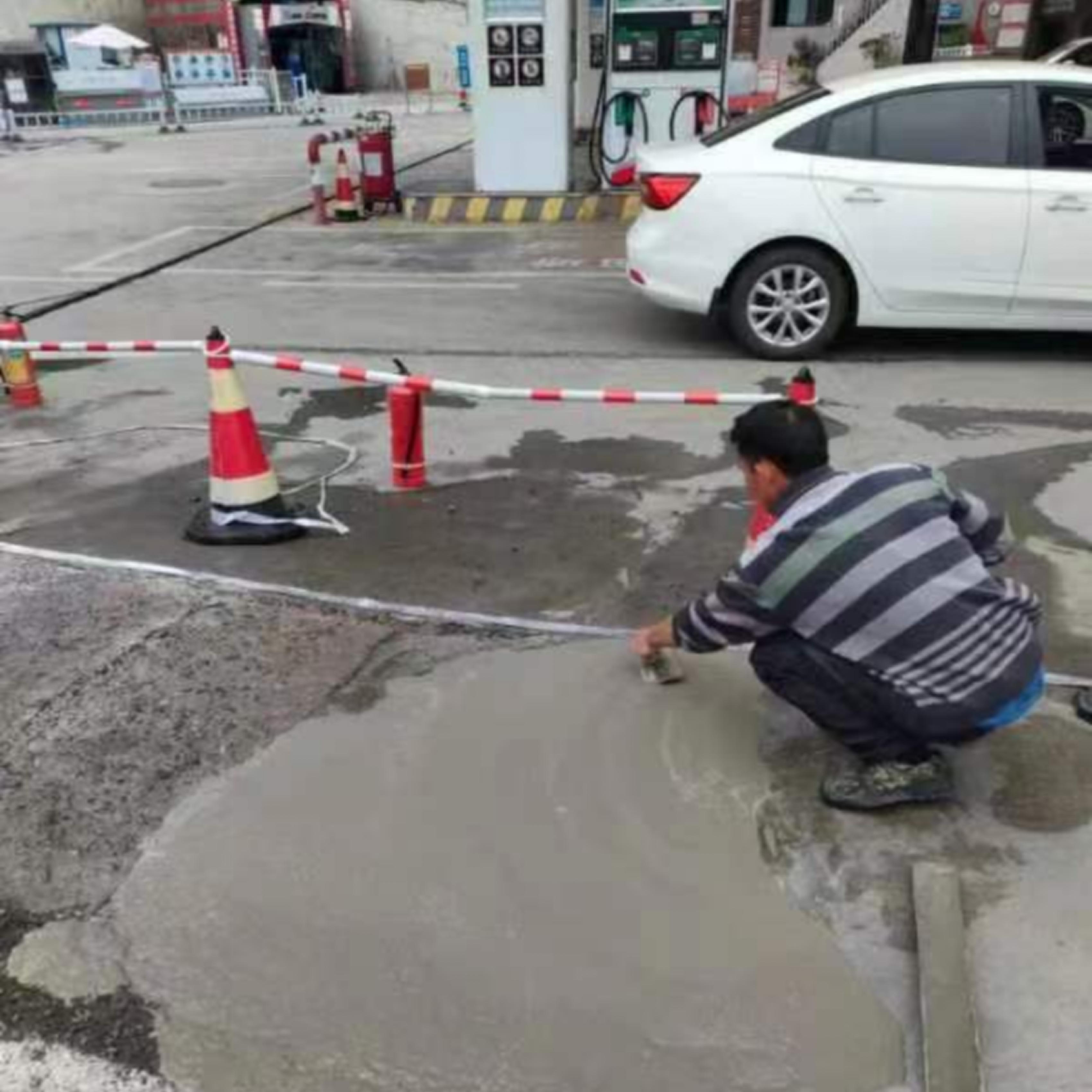 卓能达修补路面的方法修补料混凝土路面破损修补材料