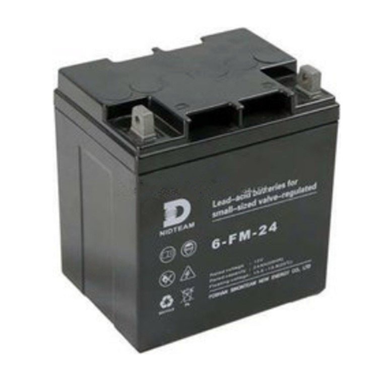 NIDTEAM蓄电池6-FM-12 12V12AH铅酸免维护储能电池
