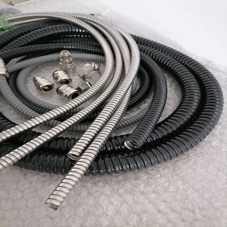 P3型不锈钢包塑护线管 Φ16绝缘电缆保护蛇皮管配套304DPJ箱接头