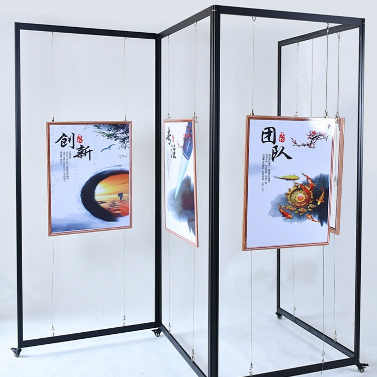 北京画展屏风2.5米高 八棱柱书法展架 校园作品展架 展板展墙租赁