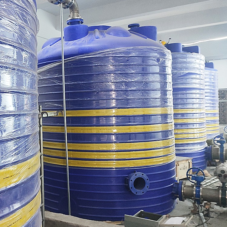 一次成型20000L塑胶容器 立式圆柱体PE水箱 工业用冷却贮存用
