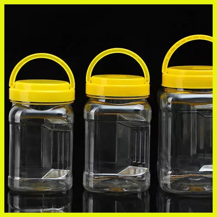500g透明塑料食品罐 塑料收纳瓶 博傲 塑料食品罐