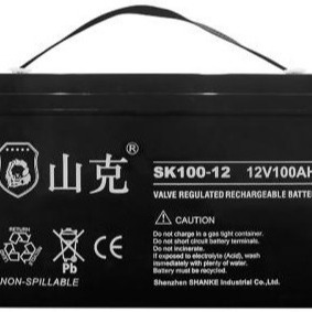 山克SK100-12蓄电池12V100AH通讯设备EPS应急照明UPS电源太阳能用