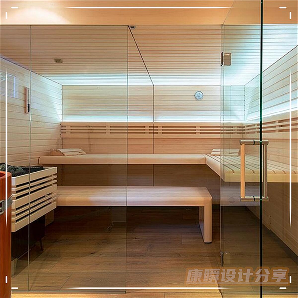 桑拿设备厂家白木松木远红外线干蒸桑拿房 商用大型洗浴
