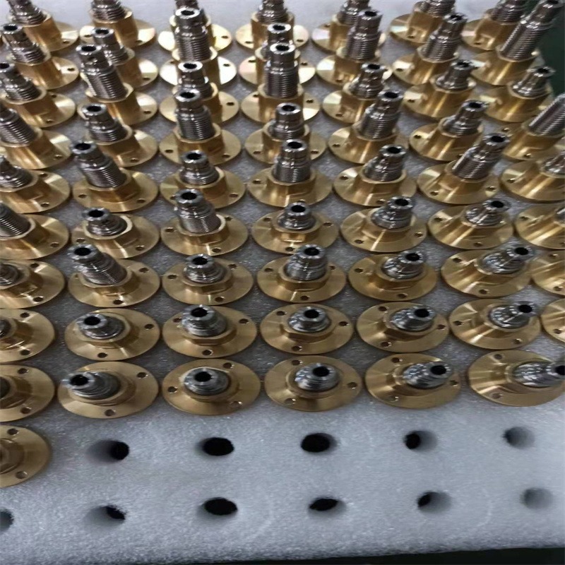 TR123 124  144 不锈钢丝杆 铜螺母双头 电机丝杆铜 法兰厂家定做锡青铜铁螺母方型牙