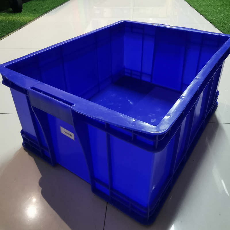 重庆石柱厂家批发蓝色450-160箱塑料周转箱新料塑胶物流箱图片