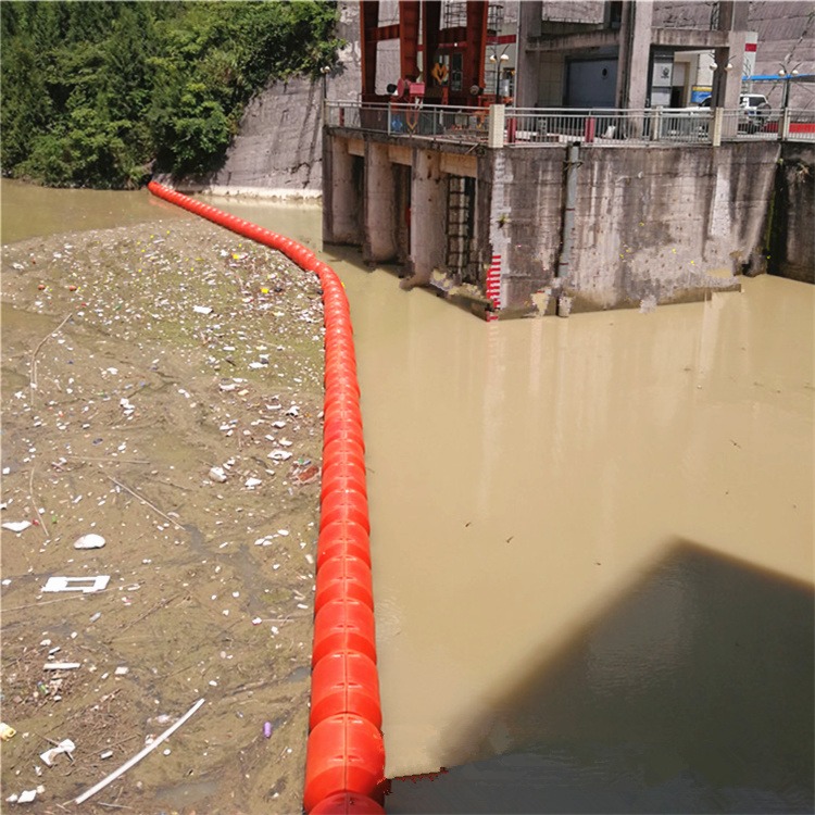 达州河道拦污装置 水库浮式拦漂排 拦污浮体工艺介绍
