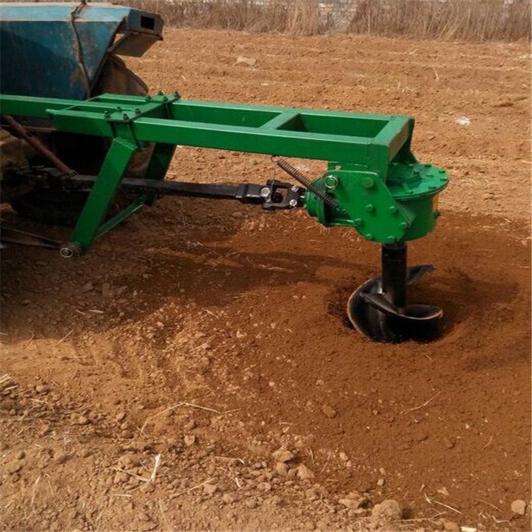 园林种植加深型挖坑机 大直径车载式挖坑种植机 大马力拖拉机后置双钻头打坑机