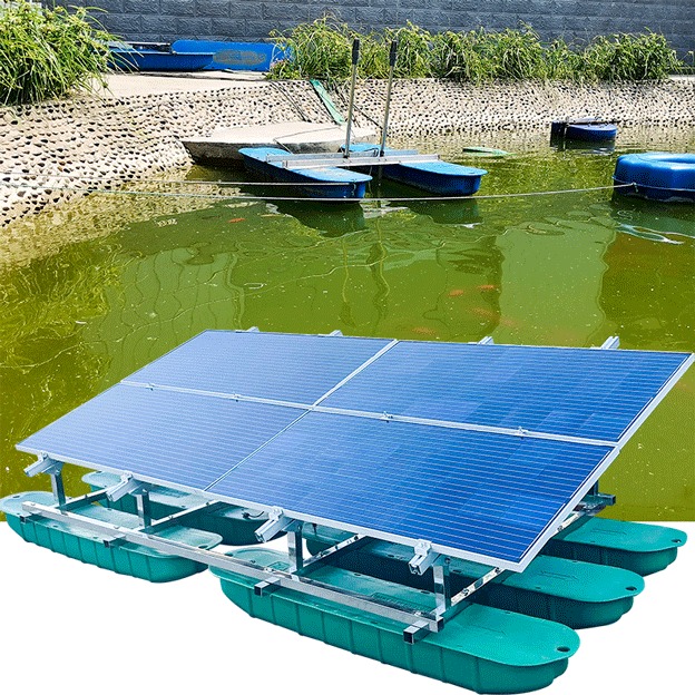 如克RSUN400JC型太阳能供电解层式曝气机 河道治理水下增氧机