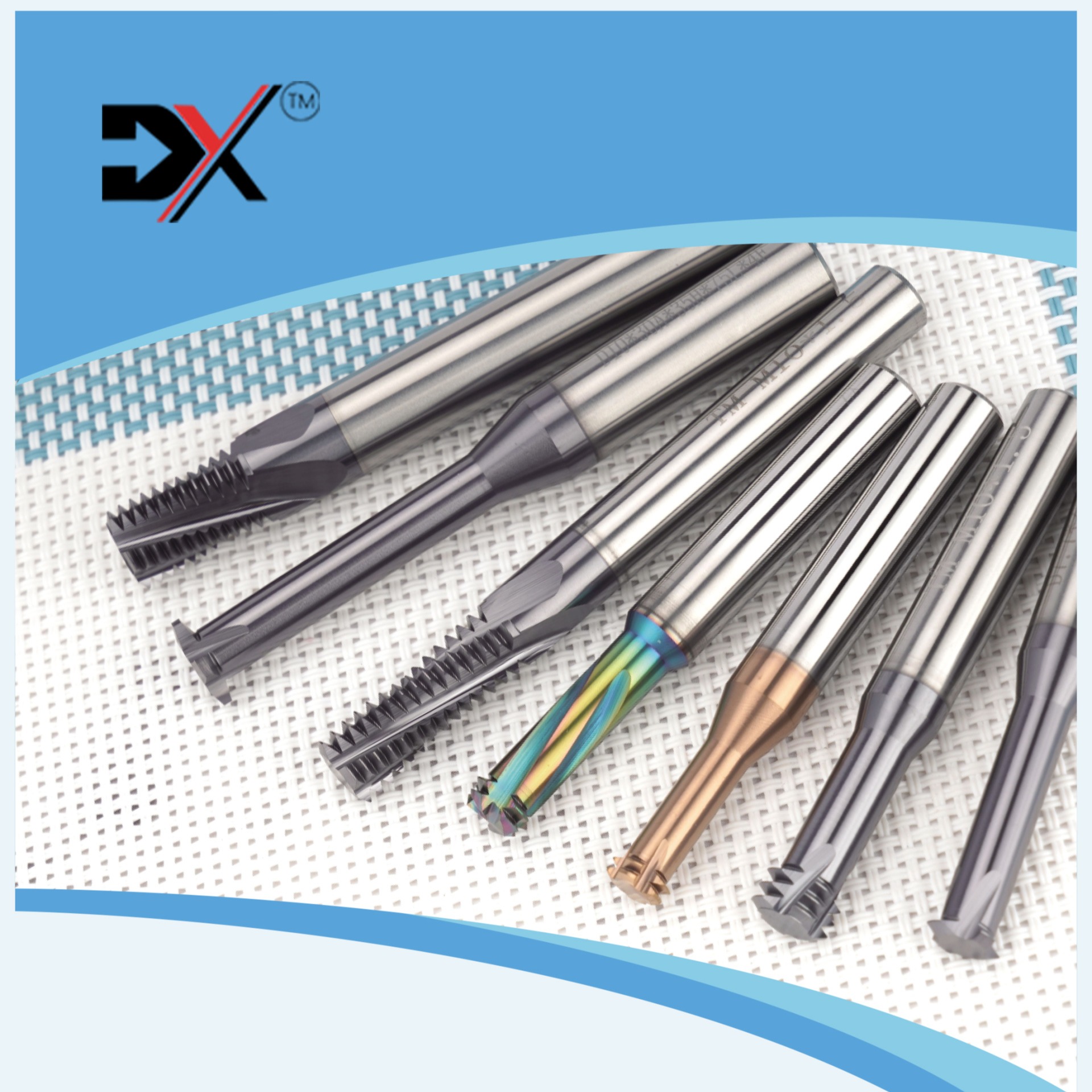 厂家直销高质量DYX钨钢螺纹铣刀 三牙螺纹铣刀 螺纹铣牙刀图片