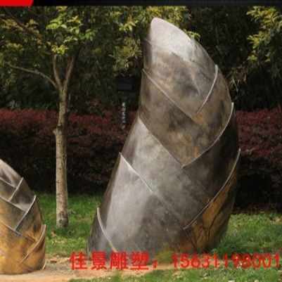 不锈钢芦笋雕塑   公园景观雕塑图片