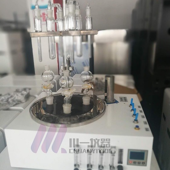 四川电动款水质硫化物酸化吹气仪CY-DCY-4SL氮气吹脱系统4/6联