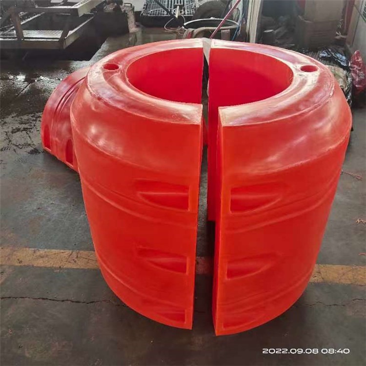 大口径塑胶管道漂浮桶 水库抽水管道浮体 柏泰HDPE浮筒浮体供应图片