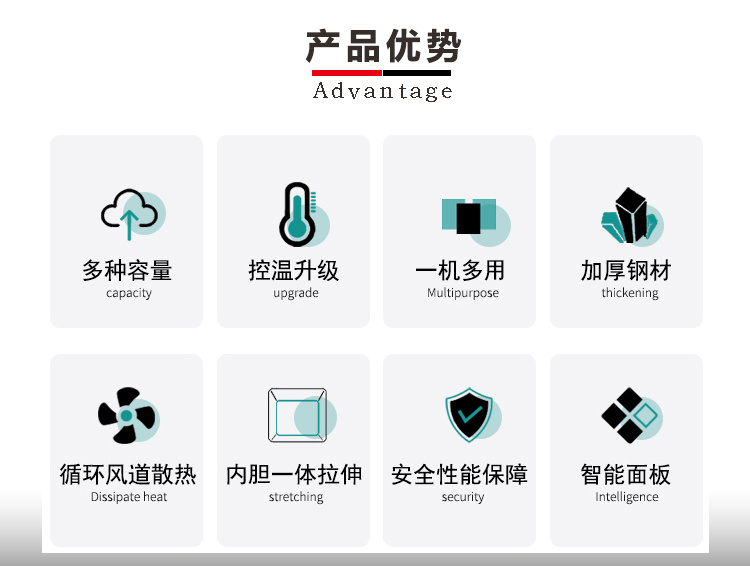 上海笃特厂家热销DHR-9013A小型干热灭菌消毒箱 电热热风烘干箱示例图2