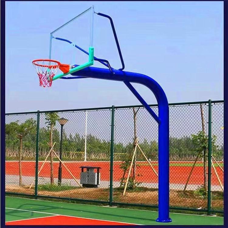 新疆厂家供应户外成人标准凹箱篮球架 地埋篮球架 可移动升降公园小区广场学校篮球架