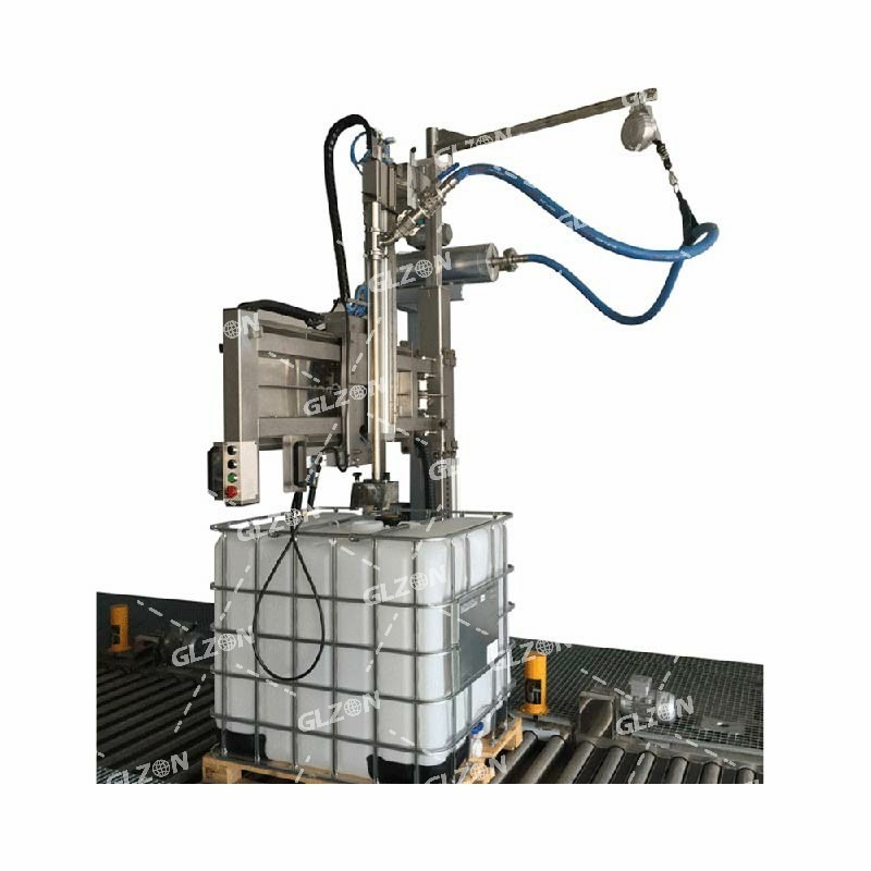 1000KG吨桶称重式定量灌装机_浓酱型灌装机自动化灌装设备