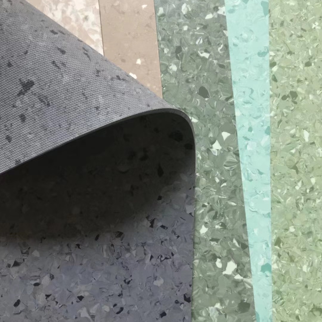 韶关pvc胶地板橡胶地板同质透心卷材胶地板防静电胶地板工厂直营