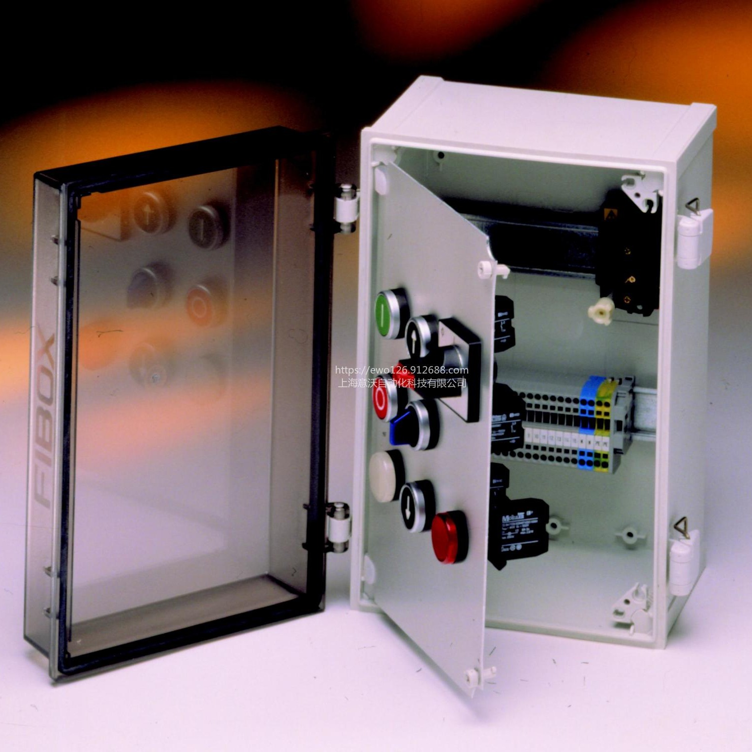 户外透明聚碳酸酯塑料配电箱 工控便携接线箱 FIBOX CAB PC/ABS壁挂式电气密封箱 铰链搭扣型图片