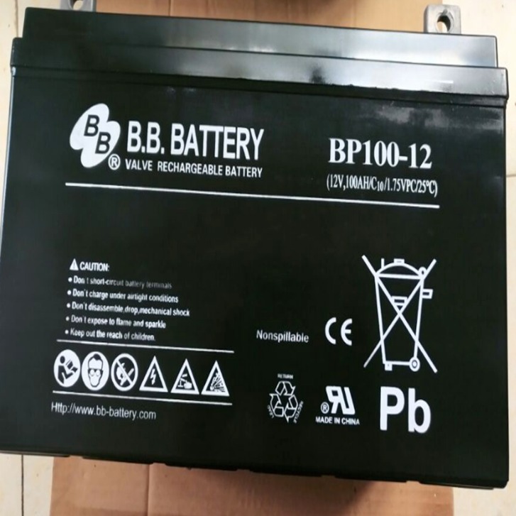 BB美美蓄电池BP100-12 /12V100AH 铅酸免维护直流屏UPS电源专用蓄电池