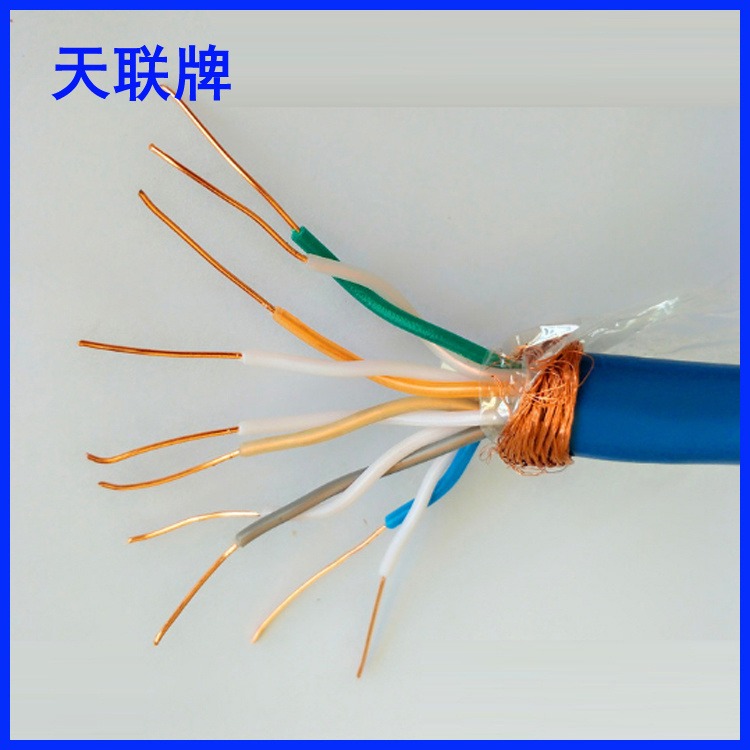 天联牌 MHYBV-7-1X100 100米带插头拉力电缆 MHYBV-7-2矿用拉力通信电缆