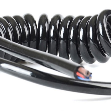 工业自动化装置伸缩性TPU耐扭高弹螺旋弹弓电缆生产销售