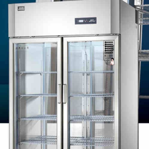 冰立方商用冰箱 AS1.0G4-ST风冷双通展示柜 大二门保鲜陈列柜