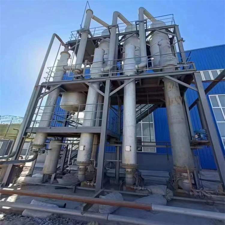 建功出售二手三效强制循环蒸发器 8吨钛材MVR蒸发器 工业钛材蒸发器