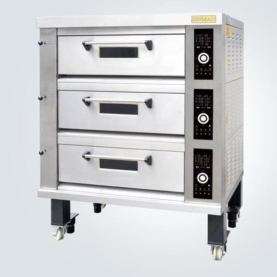 新麦商用电烤箱 SM2-523三层六盘电烤箱 烘焙店商用电烘炉